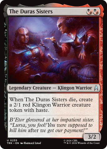 Image for The Duras Sisters (235) (Star Trek) (TRK) - Magic: The Gathering