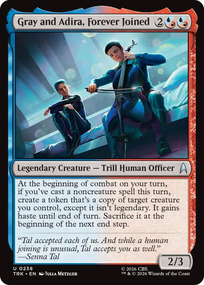 Image for Gray and Adira, Forever Joined (238) (Star Trek) (TRK) - Magic: The Gathering