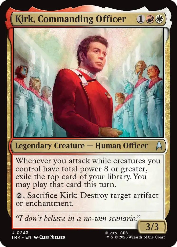 Image for Kirk, Commanding Officer (243) (Star Trek) (TRK) - Magic: The Gathering