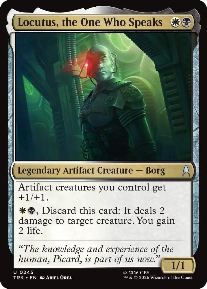 Image for Locutus, the One Who Speaks (245) (Star Trek) (TRK) - Magic: The Gathering