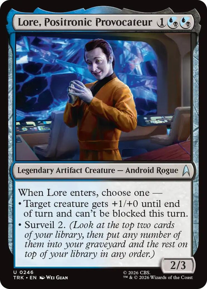 Image for Lore, Positronic Provocateur (246) (Star Trek) (TRK) - Magic: The Gathering