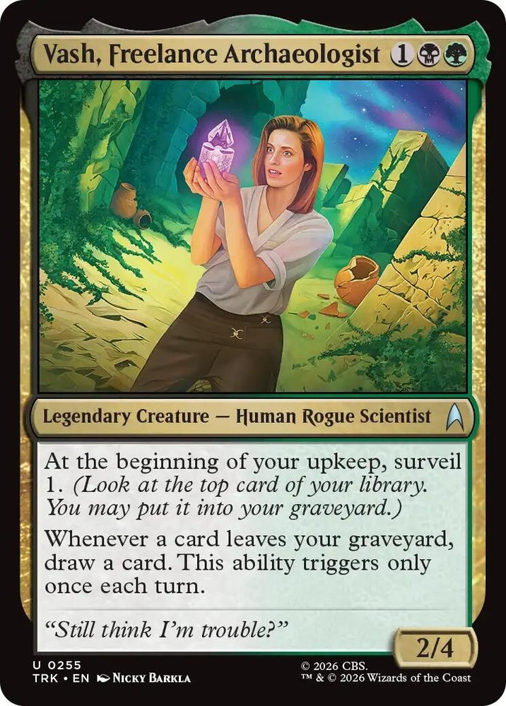 Image for Vash, Freelance Archaeologist (255) (Star Trek) (TRK) - Magic: The Gathering