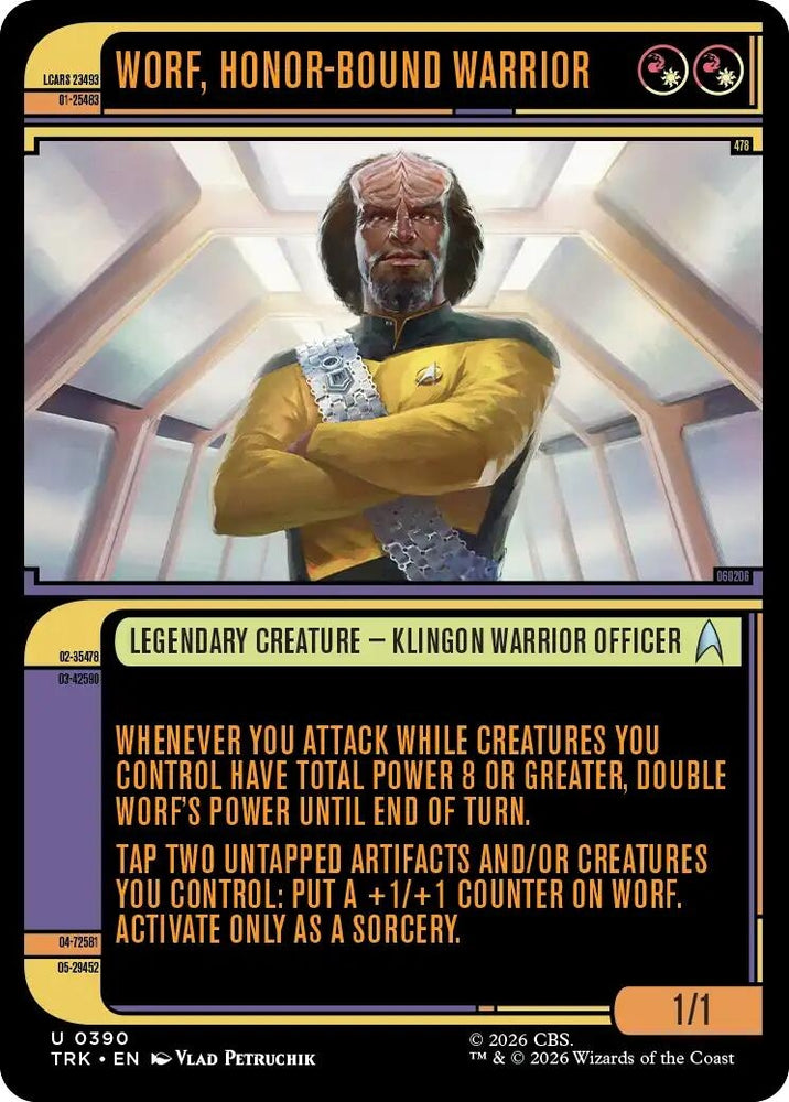 Image for Worf, Honor-Bound Warrior (Showcase) (0390) (390) (Star Trek) (TRK) - Magic: The Gathering