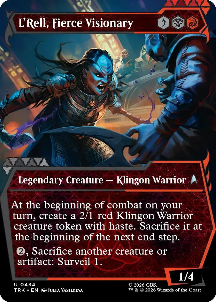 Image for L'Rell, Fierce Visionary (Showcase) (434) (Star Trek) (TRK) - Magic: The Gathering
