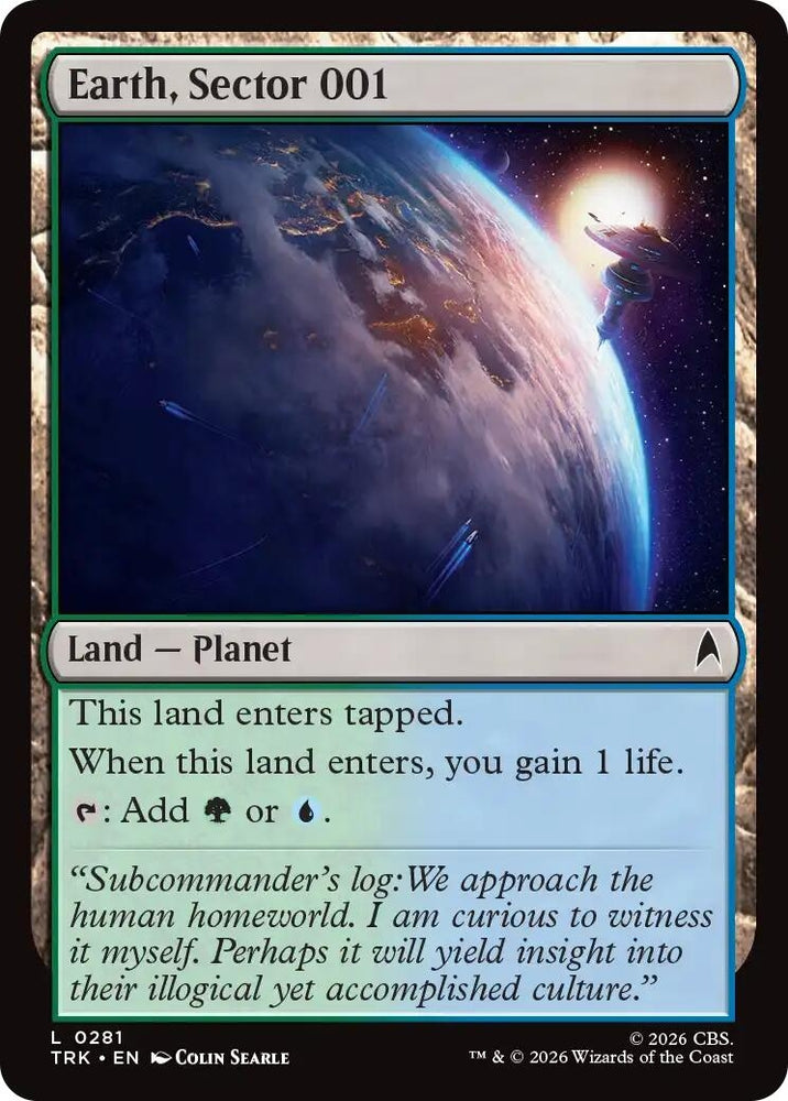 Image for Earth, Sector 001 (281) (Star Trek) (TRK) - Magic: The Gathering