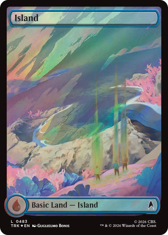 Image for Island (0483) (Surge Foil) (483) (Star Trek) (TRK) - Magic: The Gathering