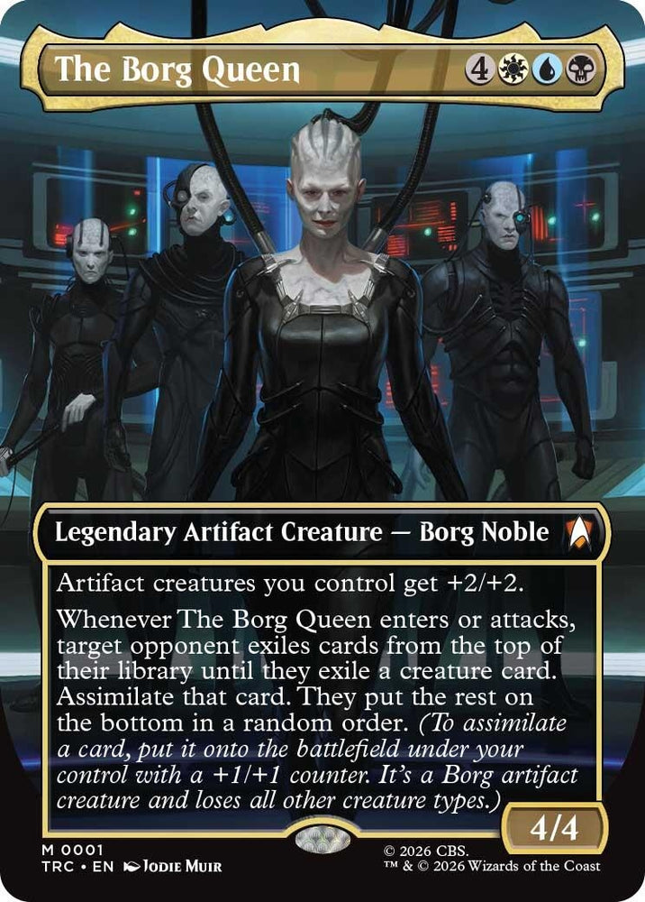 Image for The Borg Queen (Borderless) (1) (Commander: Star Trek) (TRC) - Magic: The Gathering