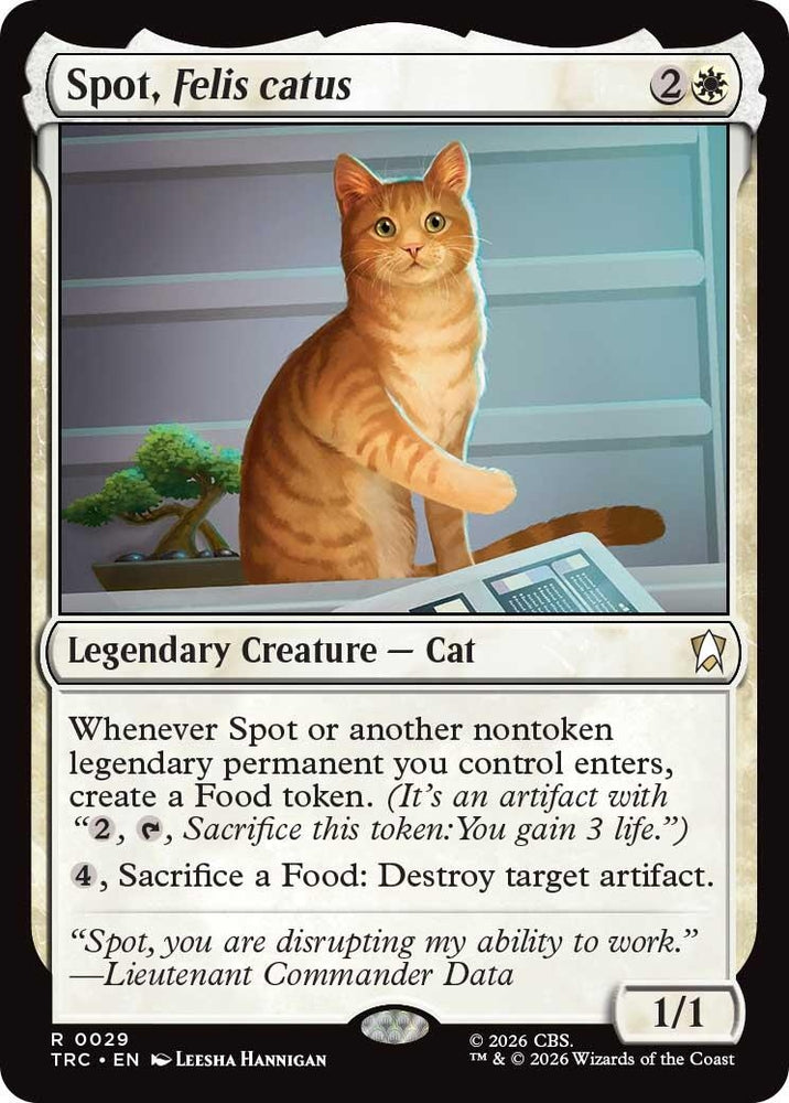 Image for Spot, Felis catus (29) (Commander: Star Trek) (TRC) - Magic: The Gathering