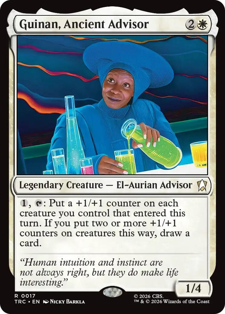 Image for Guinan, Ancient Advisor (Surge Foil) (17) (Commander: Star Trek) (TRC) - Magic: The Gathering