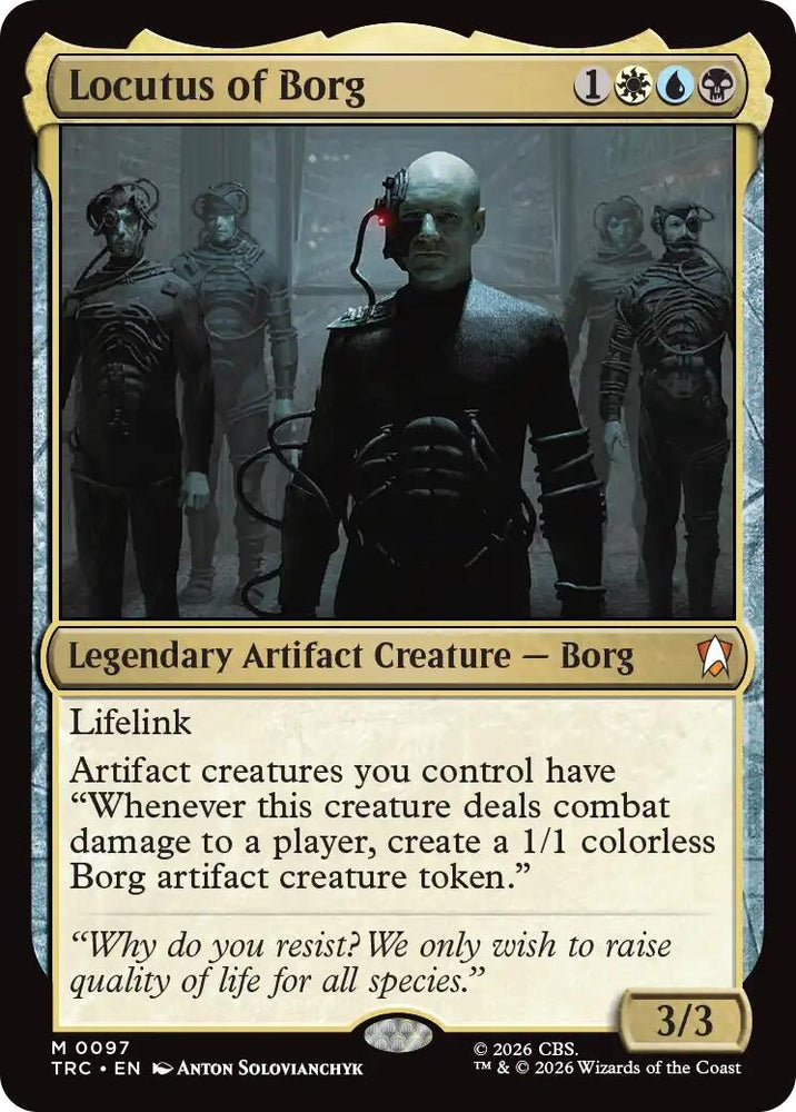Image for Locutus of Borg (Surge Foil) (97) (Commander: Star Trek) (TRC) - Magic: The Gathering
