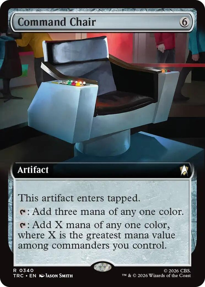 Image for Command Chair (Extended Art) (340) (Commander: Star Trek) (TRC) - Magic: The Gathering