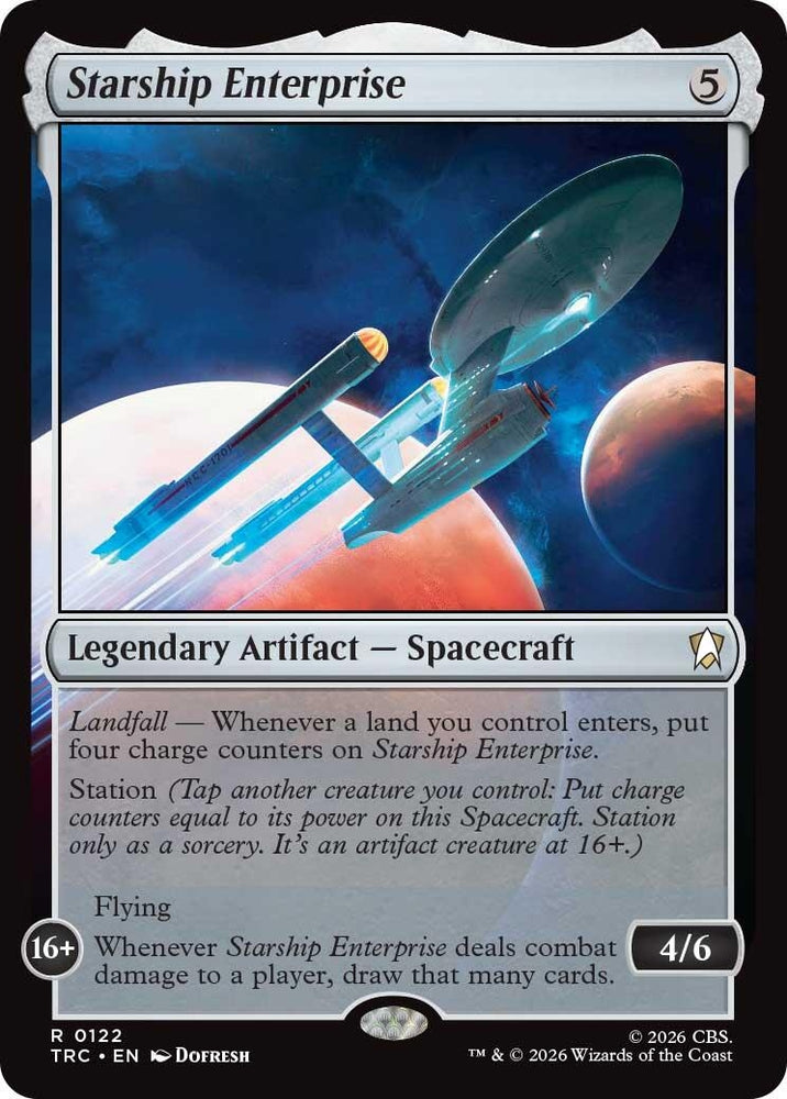 Image for Starship Enterprise (122) (Commander: Star Trek) (TRC) - Magic: The Gathering