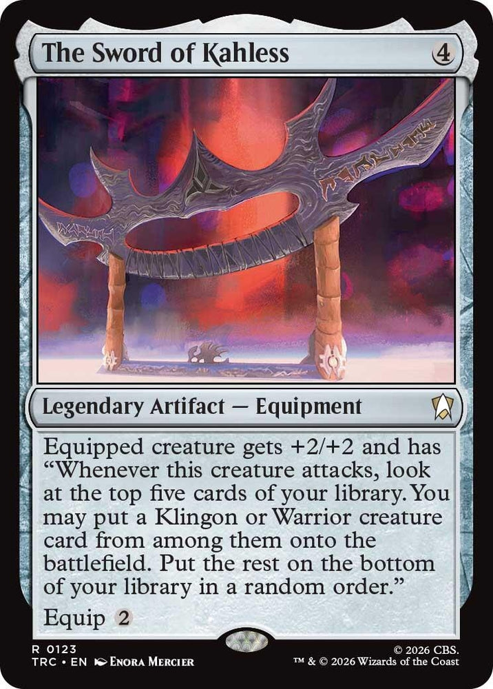 Image for The Sword of Kahless (123) (Commander: Star Trek) (TRC) - Magic: The Gathering