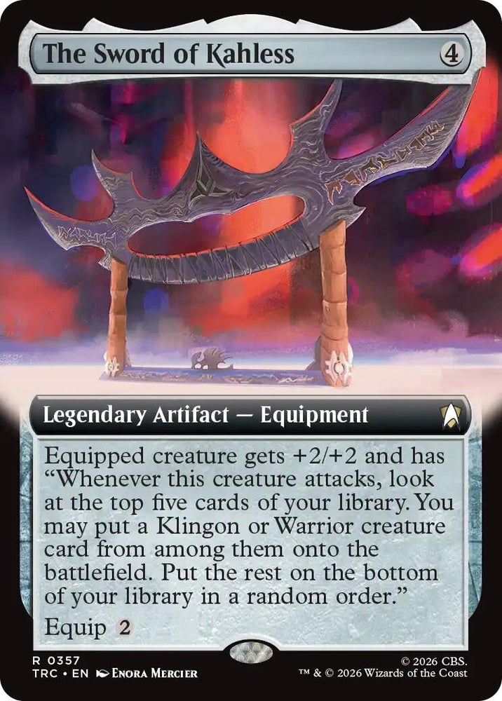 Image for The Sword of Kahless (Extended Art) (357) (Commander: Star Trek) (TRC) - Magic: The Gathering