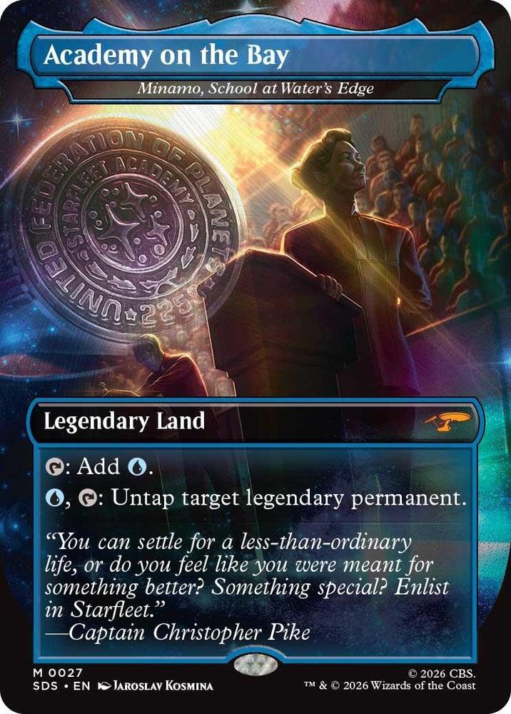 Image for Academy on the Bay - Minamo, School at Water's Edge (Borderless) (27) (Star Trek: Stardates) (SDS) - Magic: The Gathering