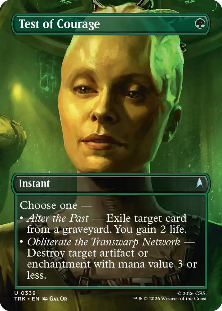 Image for Test of Courage (Borderless) (339) (Star Trek) (TRK) - Magic: The Gathering