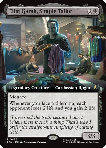 Image for Elim Garak, Simple Tailor (Extended Art) (456) (Star Trek) (TRK) - Magic: The Gathering