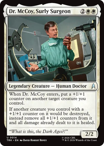 Image for Dr. McCoy, Surly Surgeon (14) (Star Trek) (TRK) - Magic: The Gathering