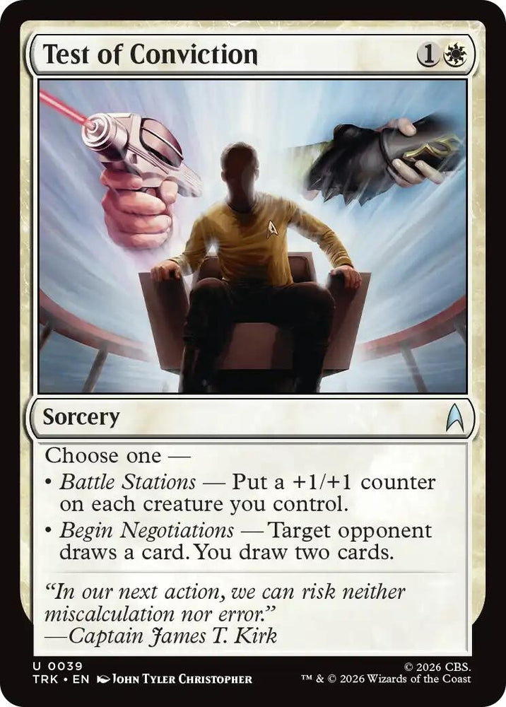 Image for Test of Conviction (39) (Star Trek) (TRK) - Magic: The Gathering