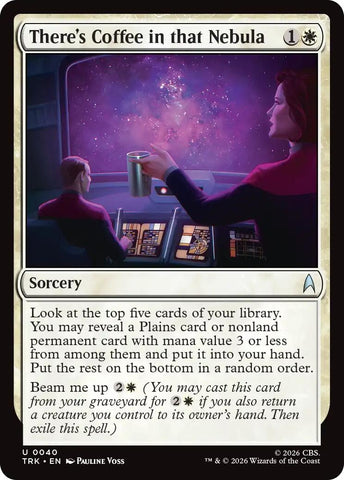 Image for There's Coffee in that Nebula (40) (Star Trek) (TRK) - Magic: The Gathering