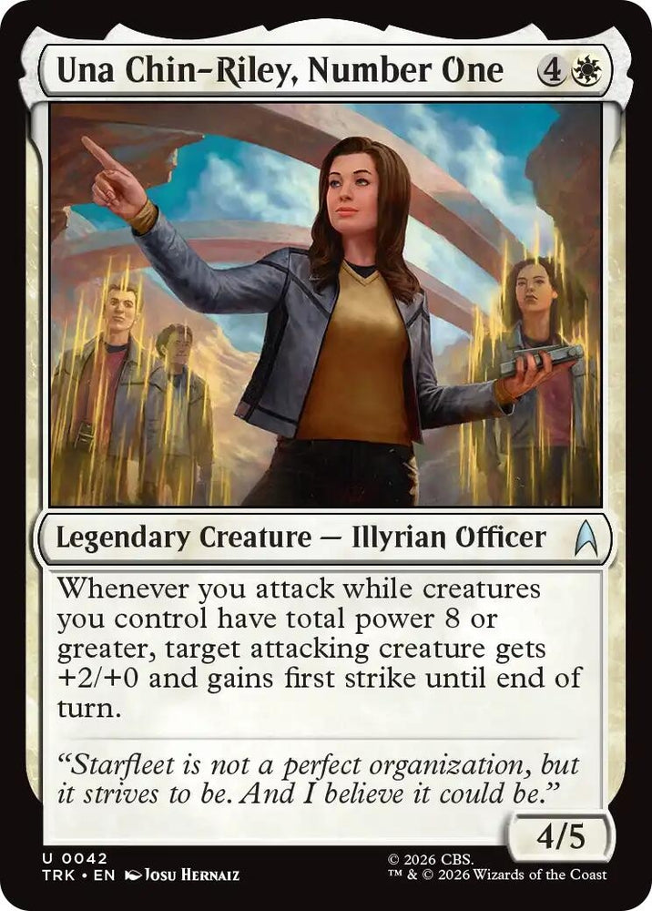 Image for Una Chin-Riley, Number One (42) (Star Trek) (TRK) - Magic: The Gathering