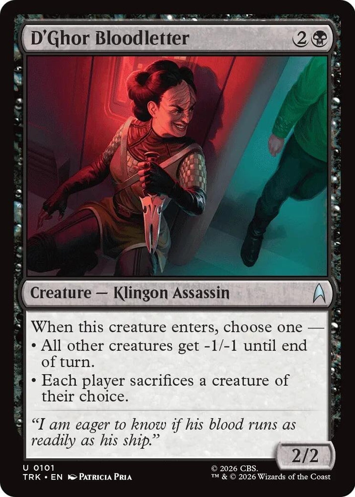 Image for D'Ghor Bloodletter (101) (Star Trek) (TRK) - Magic: The Gathering