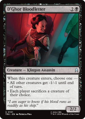 Image for D'Ghor Bloodletter (101) (Star Trek) (TRK) - Magic: The Gathering