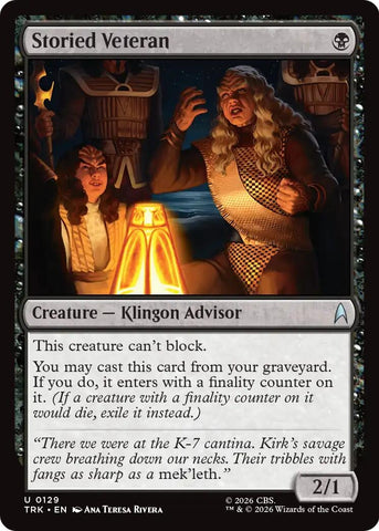 Image for Storied Veteran (129) (Star Trek) (TRK) - Magic: The Gathering