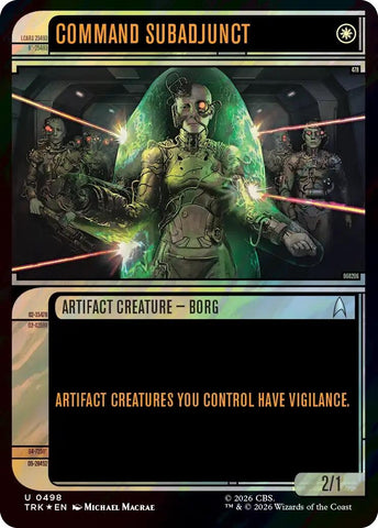 Image for Command Subadjunct (Showcase) (Surge Foil) (498) (Star Trek) (TRK) - Magic: The Gathering
