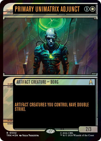 Image for Primary Unimatrix Adjunct (Showcase) (Surge Foil) (502) (Star Trek) (TRK) - Magic: The Gathering