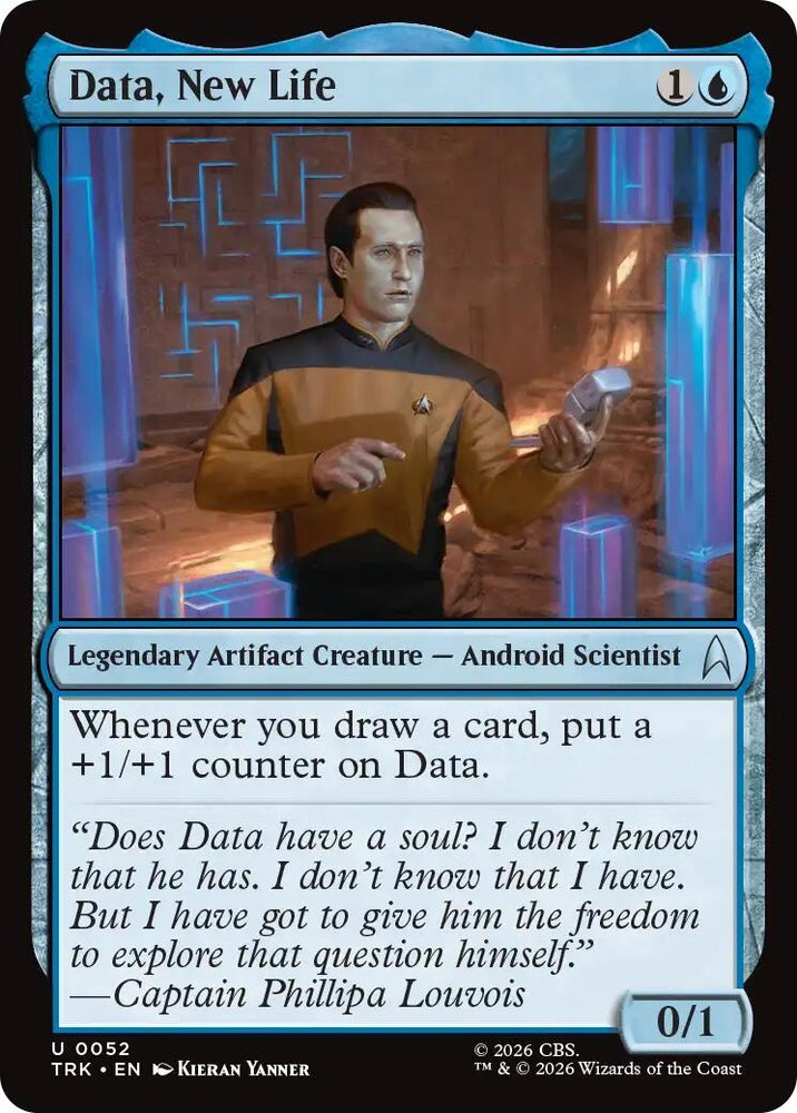 Image for Data, New Life (52) (Star Trek) (TRK) - Magic: The Gathering