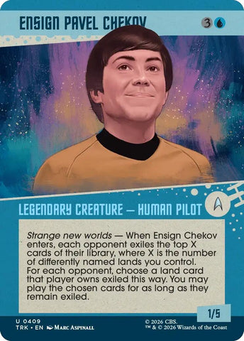 Image for Ensign Pavel Chekov (Showcase) (409) (Star Trek) (TRK) - Magic: The Gathering