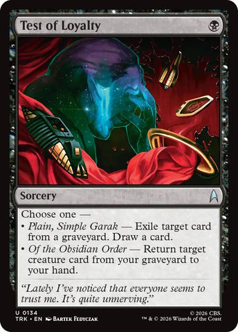 Image for Test of Loyalty (134) (Star Trek) (TRK) - Magic: The Gathering
