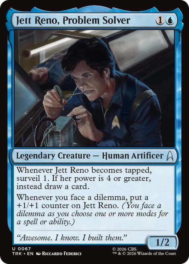 Image for Jett Reno, Problem Solver (67) (Star Trek) (TRK) - Magic: The Gathering