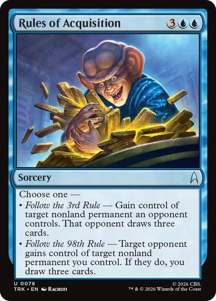 Image for Rules of Acquisition (78) (Star Trek) (TRK) - Magic: The Gathering