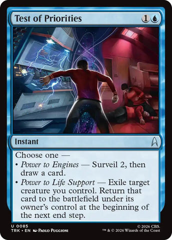 Image for Test of Priorities (85) (Star Trek) (TRK) - Magic: The Gathering