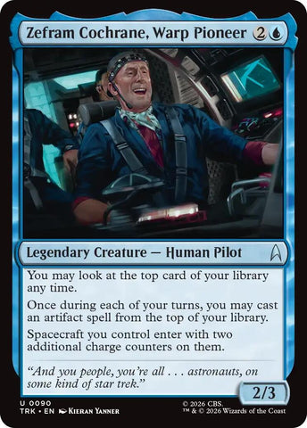 Image for Zephram Cochrane, Warp Pioneer (90) (Star Trek) (TRK) - Magic: The Gathering