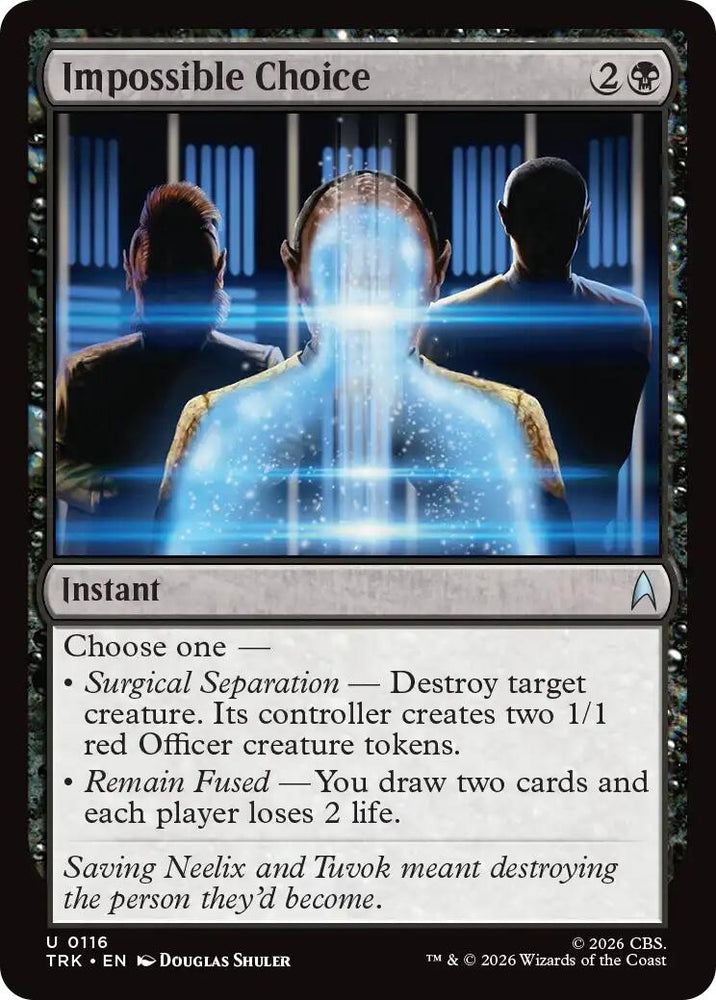 Image for Impossible Choice (116) (Star Trek) (TRK) - Magic: The Gathering