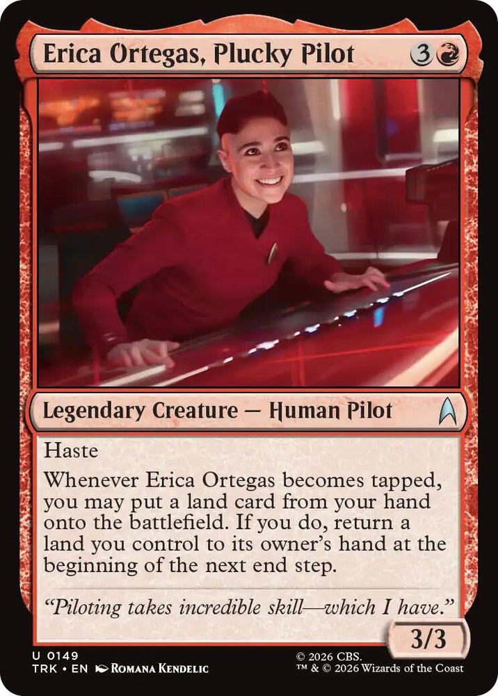 Image for Erica Ortegas, Plucky Pilot (149) (Star Trek) (TRK) - Magic: The Gathering