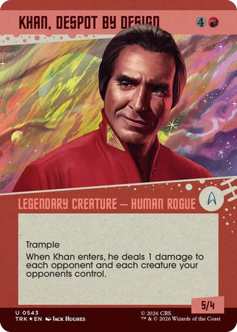 Image for Khan, Despot by Design (Showcase) (Surge Foil) (543) (Star Trek) (TRK) - Magic: The Gathering