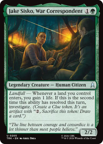 Image for Jake Sisko, War Correspondent (205) (Star Trek) (TRK) - Magic: The Gathering