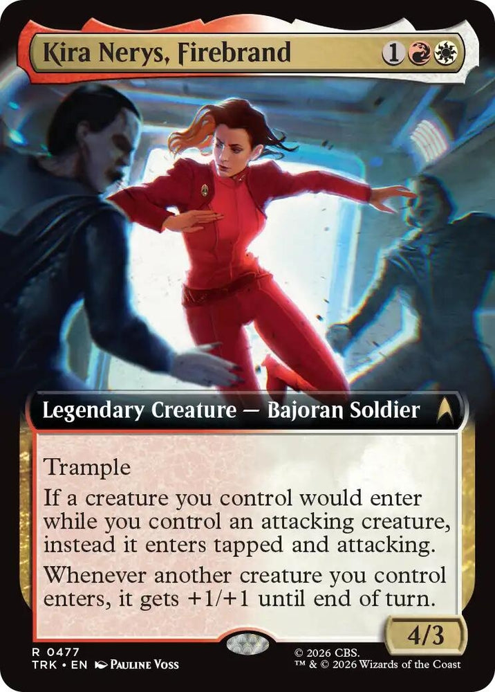 Image for Kira Nerys, Firebrand (Extended Art) (477) (Star Trek) (TRK) - Magic: The Gathering