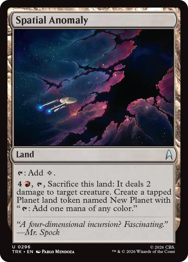 Image for Spatial Anomaly (296) (Star Trek) (TRK) - Magic: The Gathering