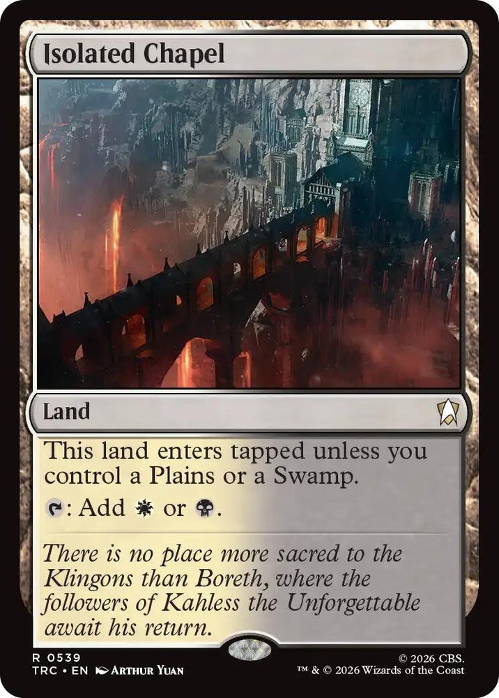 Image for Isolated Chapel (539) (Commander: Star Trek) (TRC) - Magic: The Gathering