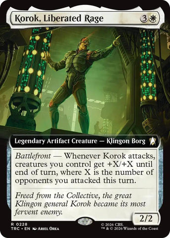 Image for Korok, Liberated Rage (Extended Art) (228) (Commander: Star Trek) (TRC) - Magic: The Gathering