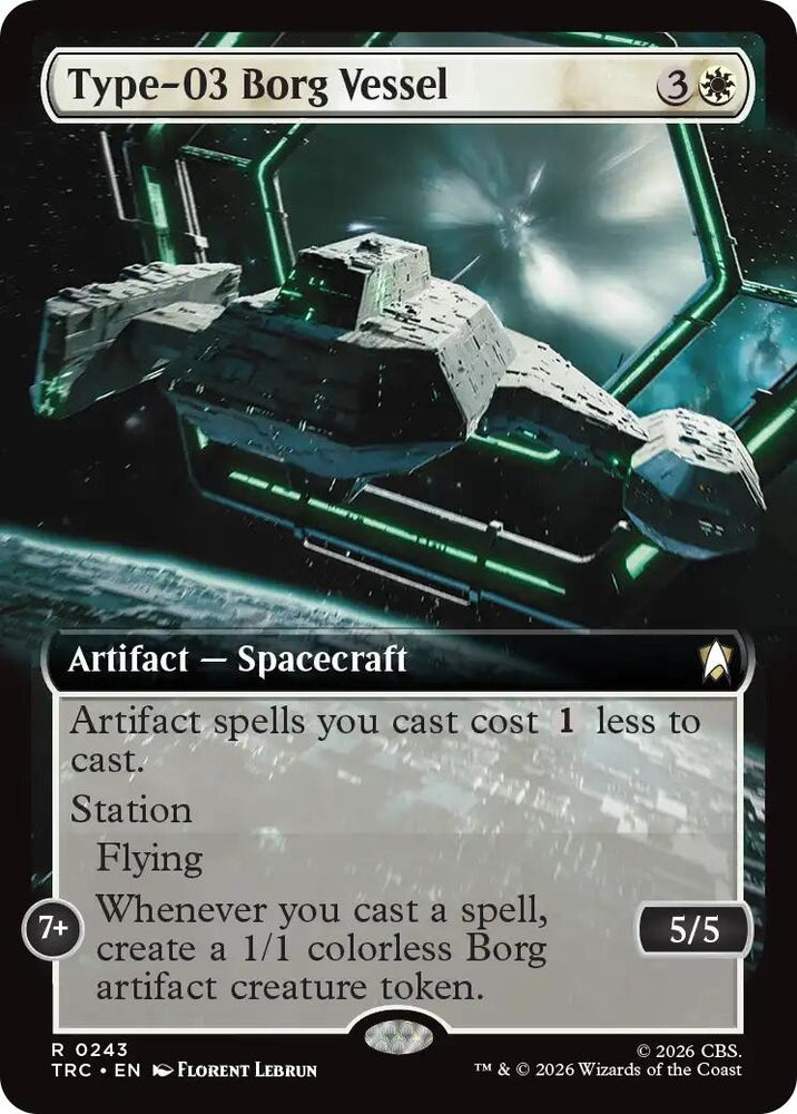 Image for Type-03 Borg Vessel (Extended Art) (243) (Commander: Star Trek) (TRC) - Magic: The Gathering