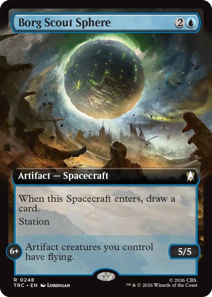 Image for Borg Scout Sphere (Extended Art) (248) (Commander: Star Trek) (TRC) - Magic: The Gathering