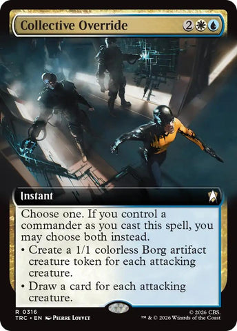 Image for Collective Override (Extended Art) (316) (Commander: Star Trek) (TRC) - Magic: The Gathering