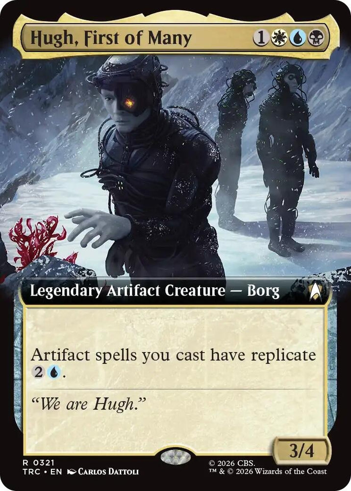 Image for Hugh, First of Many (Extended Art) (321) (Commander: Star Trek) (TRC) - Magic: The Gathering