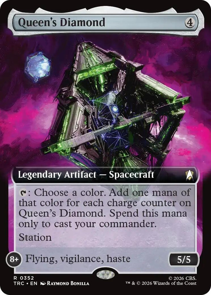 Image for Queen's Diamond (Extended Art) (352) (Commander: Star Trek) (TRC) - Magic: The Gathering